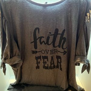 Faith over fear short sleeve shirt